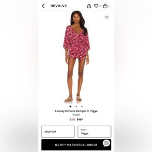 Indah Sunday Kimono Romper in Yogya size S/M